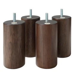 Lits^Muji 4 pieds en bois foncé 12cm