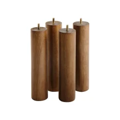 Lits^Muji 4 pieds en bois foncé 26cm