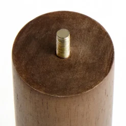 Lits^Muji 4 pieds en bois foncé 26cm