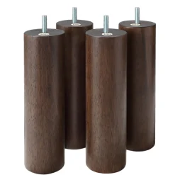 Lits^Muji 4 pieds en bois foncé 20cm