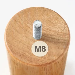 Lits^Muji 4 pieds en bois naturel 12cm