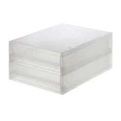 Petits Rangements En Polypropylène|Boîtes Et Rangement De Bureau^Muji 2 tiroirs en PP A4 L26 x P37 x H16.5 cm
