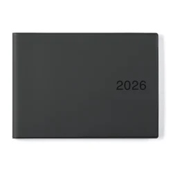 Agendas Et Calendriers^Muji Agenda mensuel et hebdomadaire 2026 - Format B6, Noir