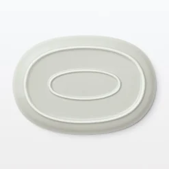 Vaisselle^Muji Art de la table du quotidien ‐ Assiette ovale S