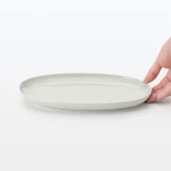 Vaisselle^Muji Art de la table du quotidien ‐ Assiette ovale S