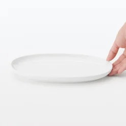 Vaisselle^Muji Art de la table du quotidien ‐ Assiette ovale S