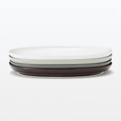 Vaisselle^Muji Art de la table du quotidien ‐ Assiette ovale S