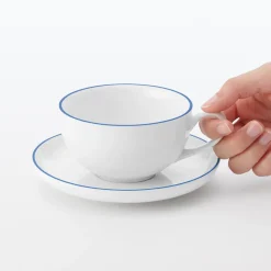 Verrerie^Muji Art de la table du quotidien - Tasse à thé à bande bleue