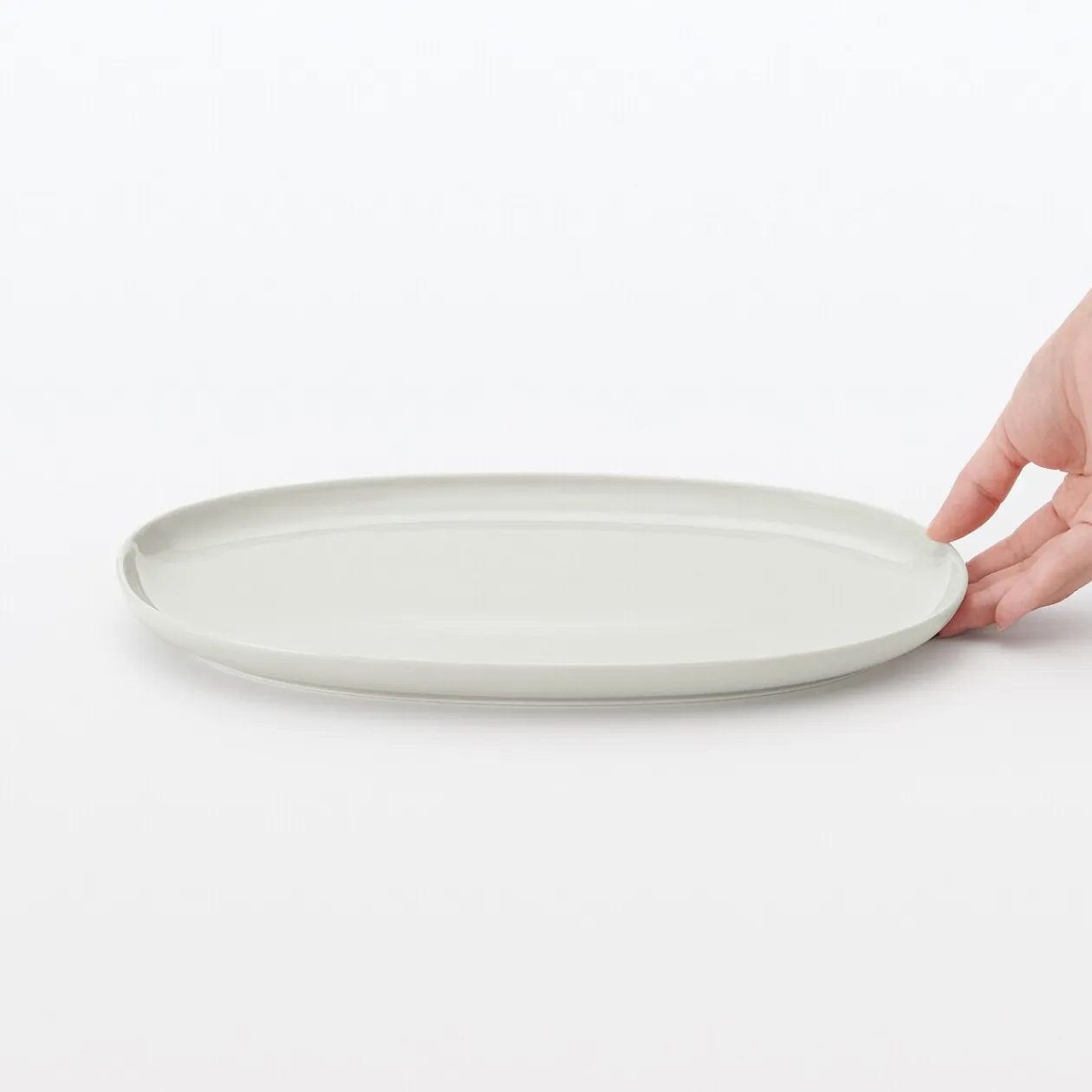 Vaisselle^Muji Art de la table du quotidien ‐ Assiette ovale L