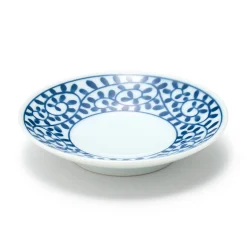 Vaisselle^Muji Assiette en porcelaine Hasami ‐ Motifs arabesque