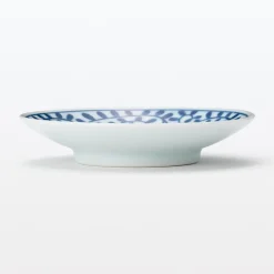 Vaisselle^Muji Assiette en porcelaine Hasami  ‐  Motifs arabesque