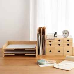 Rangements En Bois|Boîtes Et Rangement De Bureau^Muji Bannette en bois