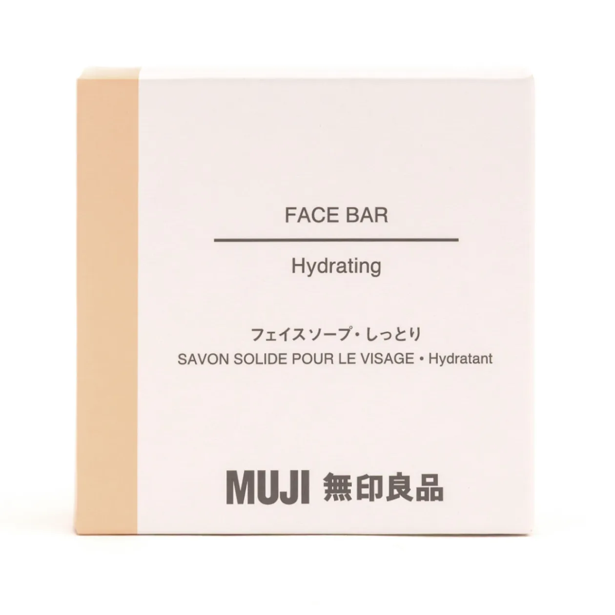 Bain Et Douche^Muji Barre nettoyante visage hydratante vegan format voyage