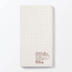 Carnets Pointillés Et Graphiques|Fournitures De Bureau^Muji Bloc-notes coloré à grille, Grand