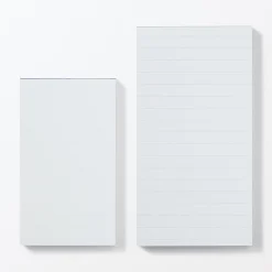 Cahiers À Lignes|Fournitures De Bureau^Muji Bloc-notes coloré à lignes horizontales, Grand