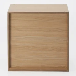 Étagères Modulables En Bois^Muji Bloc‐tiroir en chêne ‐ 4 tiroirs (Dont Eco‐part. 0,82 €)