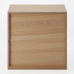Étagères Modulables En Bois^Muji Bloc‐tiroir en chêne ‐ 2 tiroirs (Dont Eco‐part. 0,82 €)