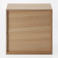Étagères Modulables En Bois^Muji Bloc‐tiroir en chêne ‐ 2 tiroirs (Dont Eco‐part. 0,82 €)
