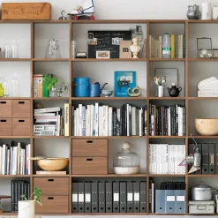 Étagères Modulables En Bois^Muji Bloc‐tiroir en noyer ‐ 2 tiroirs (Dont Eco‐part. 0,82 €)