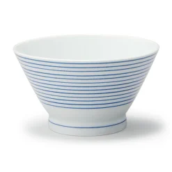 Vaisselle^Muji Bol à riz en porcelaine Hasami ‐  Motif rayures, Petite