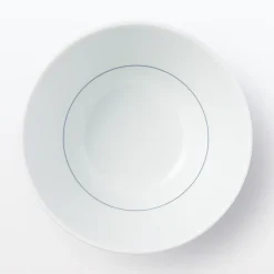 Vaisselle^Muji Bol à riz en porcelaine Hasami ‐  Motif rayures, Petite