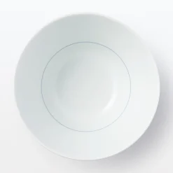Vaisselle^Muji Bol à riz en porcelaine Hasami - Motif rayures, Grande