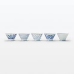 Vaisselle^Muji Bol à riz en porcelaine Hasami - Motif rayures, Grande
