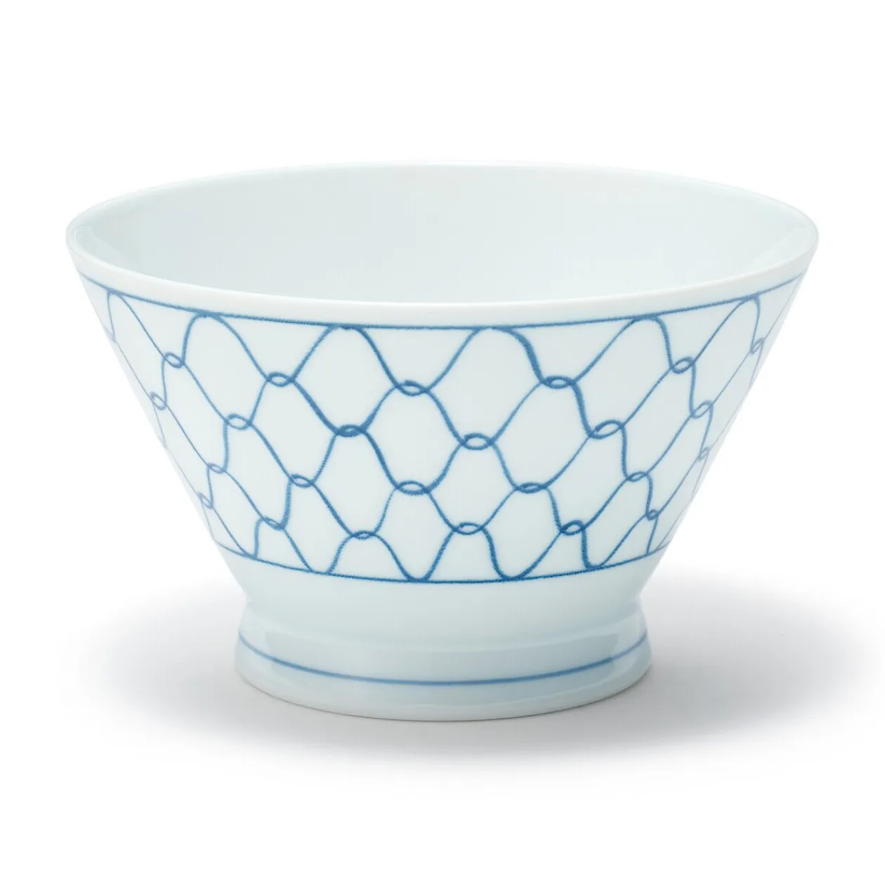 Vaisselle^Muji Bol à riz en porcelaine Hasami - Motif maille, Grande