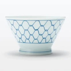 Vaisselle^Muji Bol à riz en porcelaine Hasami - Motif maille, Grande