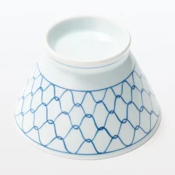 Vaisselle^Muji Bol à riz en porcelaine Hasami - Motif maille, Grande