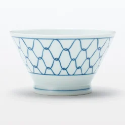 Vaisselle^Muji Bol à riz en porcelaine Hasami - Motif maille, Petit
