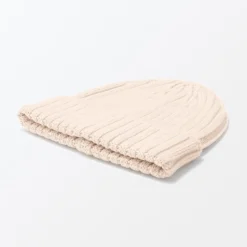 Chapeaux|Chapeaux^Muji Bonnet unisexe en laine côtelée antidémangeaisons