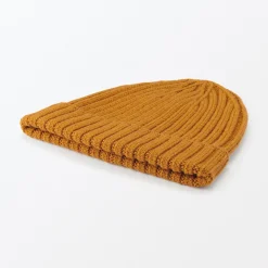 Chapeaux|Chapeaux^Muji Bonnet unisexe en laine côtelée antidémangeaisons
