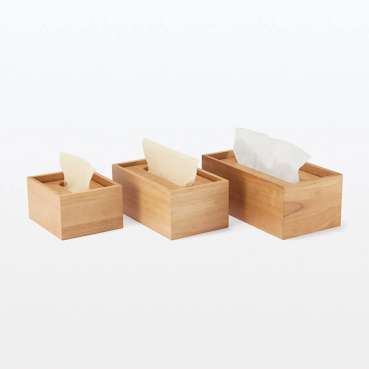 Rangements En Bois^Muji Boîte à mouchoirs en bois 24.5 x 12 x 9 cm