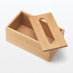 Rangements En Bois^Muji Boîte à mouchoirs en bois 20.5 x 11 x 8.5 cm