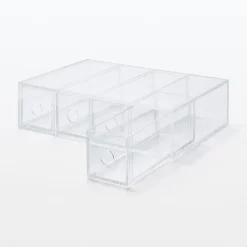 Rangements En Acrylique^Muji Boîte 4 tiroirs en acrylique L6.7X P17.5X H25cm