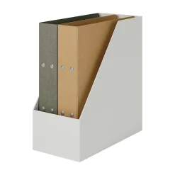 Petits Rangements En Polypropylène|Boîtes Et Rangement De Bureau^Muji Boîte archive grise en biais large en PP L15X P31.8X H27.6cm