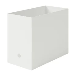 Petits Rangements En Polypropylène|Boîtes Et Rangement De Bureau^Muji Boîte archive grise large en PP L15X P32X H24cm
