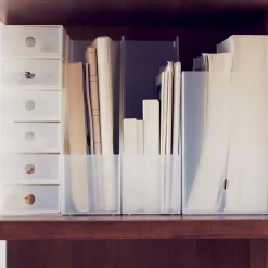 Petits Rangements En Polypropylène|Boîtes Et Rangement De Bureau^Muji Boîte archive large en PP L15X P32X H24cm