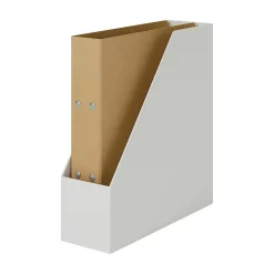 Petits Rangements En Polypropylène|Boîtes Et Rangement De Bureau^Muji Boîte archives grise en biais en PP L10X P27.7X 31.6cm