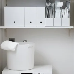 Petits Rangements En Polypropylène|Boîtes Et Rangement De Bureau^Muji Boîte archives grise en biais en PP L10X P27.7X 31.6cm