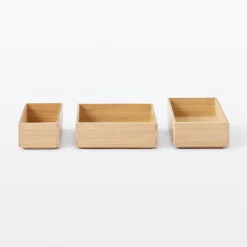 Rangements En Bois|Boîtes Et Rangement De Bureau^Muji Boîte de rangement en bambou L8.5X P26X H5.5cm