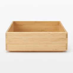 Rangements En Bois|Boîtes Et Rangement De Bureau^Muji Boîte de rangement en bambou L17X P26X H5.5cm