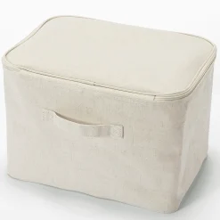 Rangements Souples^Muji Boîte de rangement souple avec couvercle rectangle L37X P26X H26cm
