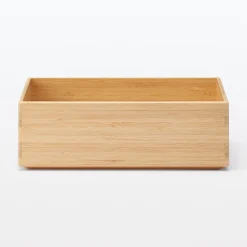 Rangements En Bois|Boîtes Et Rangement De Bureau^Muji Boîte empilable en bambou, 26 x 18.5 x 8.5 cm