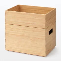 Rangements En Bois|Boîtes Et Rangement De Bureau^Muji Boîte empilable en bambou, 26 x 18.5 x 8.5 cm