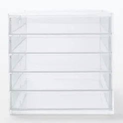 Rangements En Acrylique^Muji Boîte en acrylique 5 tiroirs L25.5X P17X H16cm
