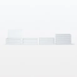 Rangements En Acrylique^Muji Boîte en acrylique 3 tiroirs L25.5X P17X H10cm