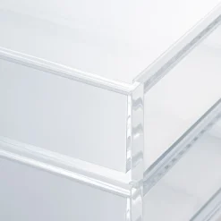 Rangements En Acrylique^Muji Boîte en acrylique 2 tiroirs L25.6X P16.8X H9.5cm