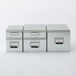 Rangements En Métal^Muji Boîte en fer blanc